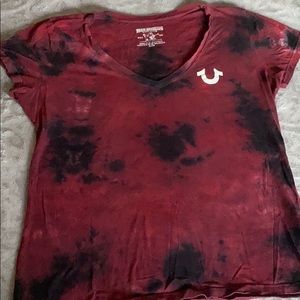 True Religion v neck tye dye shirt